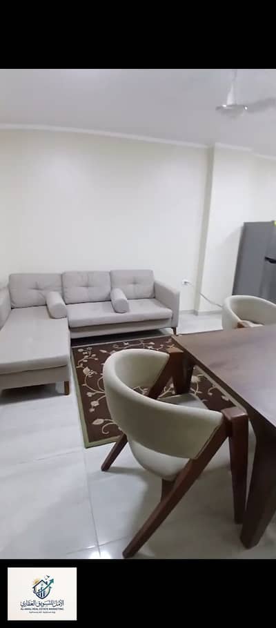 Furnished apartment for rent in Maadi, first occupancy, steps to Suwaris Square, Street 77, Maadi Yacht Club, all services, close to the metro and Street 9