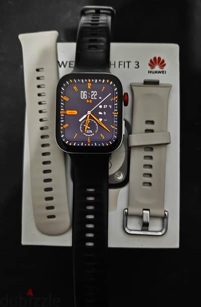 Huawei Watch Fit 3 – حالة ممتازة جدًا + الاستيك الأصلي لم يُستخدم