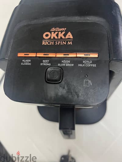 ماكينة قهوة تركي Arzum OKKA Rich Spin M بحالة ممتازة