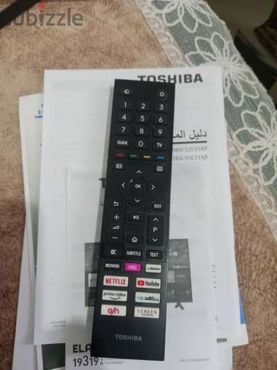 شاشه توشيبا 43 سمارت ريسيفر داخلي فيديا من شهرين