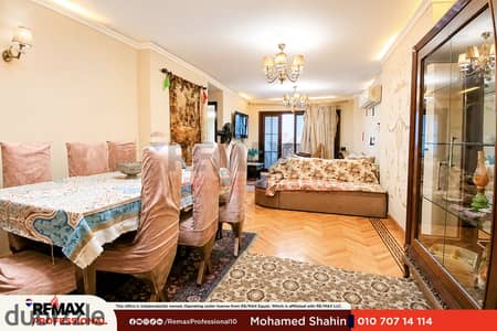 Open view fully finished prime location furnished apartment for rent in Gleem