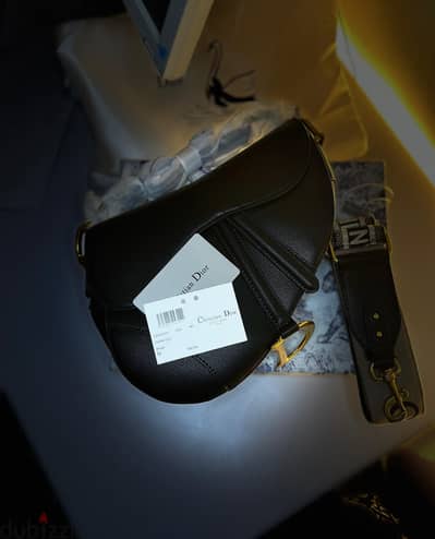 Dior saddle bag( mideum)(Black)