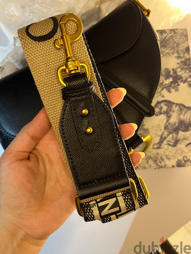 Dior saddle bag( mideum)(Black) 5