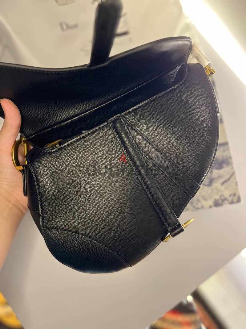 Dior saddle bag( mideum)(Black) 7