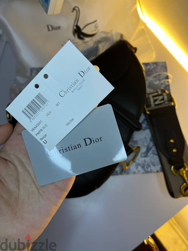 Dior saddle bag( mideum)(Black) 11