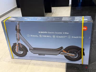 Xiaomi Electric Scooter 6 Max افتح التجربه ولم يستخدم ضمان محلي