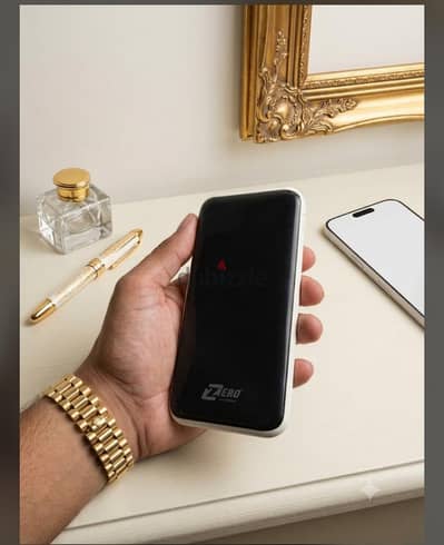 باور بانك zero10.000 ملى امبير  شاشه ديجيتال  ومخرجين USB  بحاله ممتاز