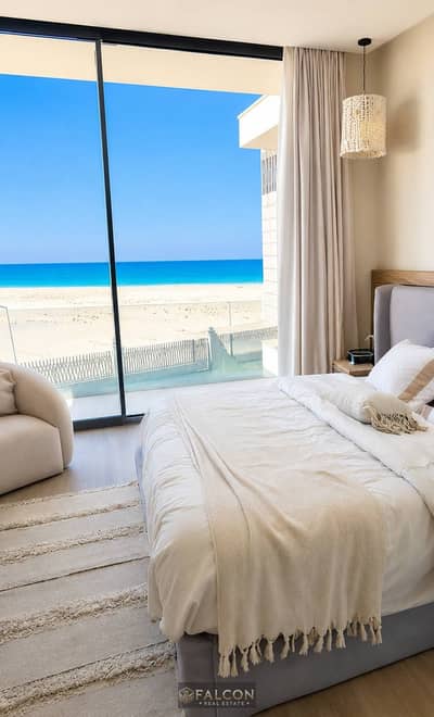 1st Row Villa, direct sea view, ready to move, fully furnished & equipped in Marina 5, Ministers’ Tongue, opposite Rixos Hotel, minutes from Marassi.