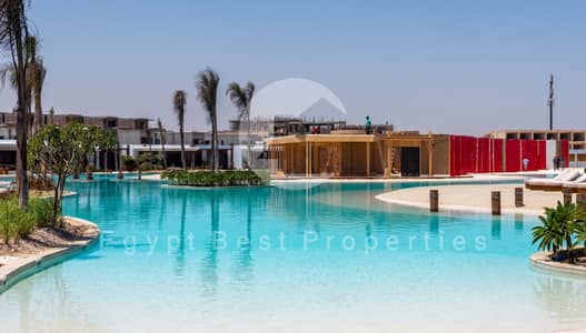 Own a Luxurious fully finished Direct Lagoon - Seaview Cabin in a significant location Beside Mariott hotel- Ghazala Bay - Delivery summer 2027