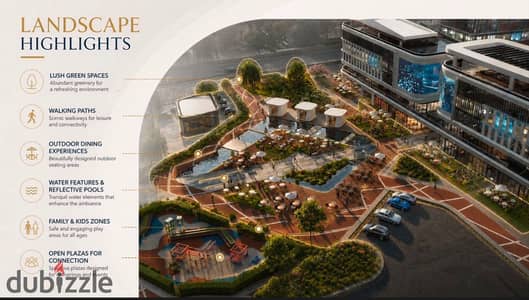 للبيع عياده متشطبه بالكامل في 6 اكتوبر بالقرب من طريق الواحات SKY GATE MALL بدون مقدم واقساط حتي 10 سنين
