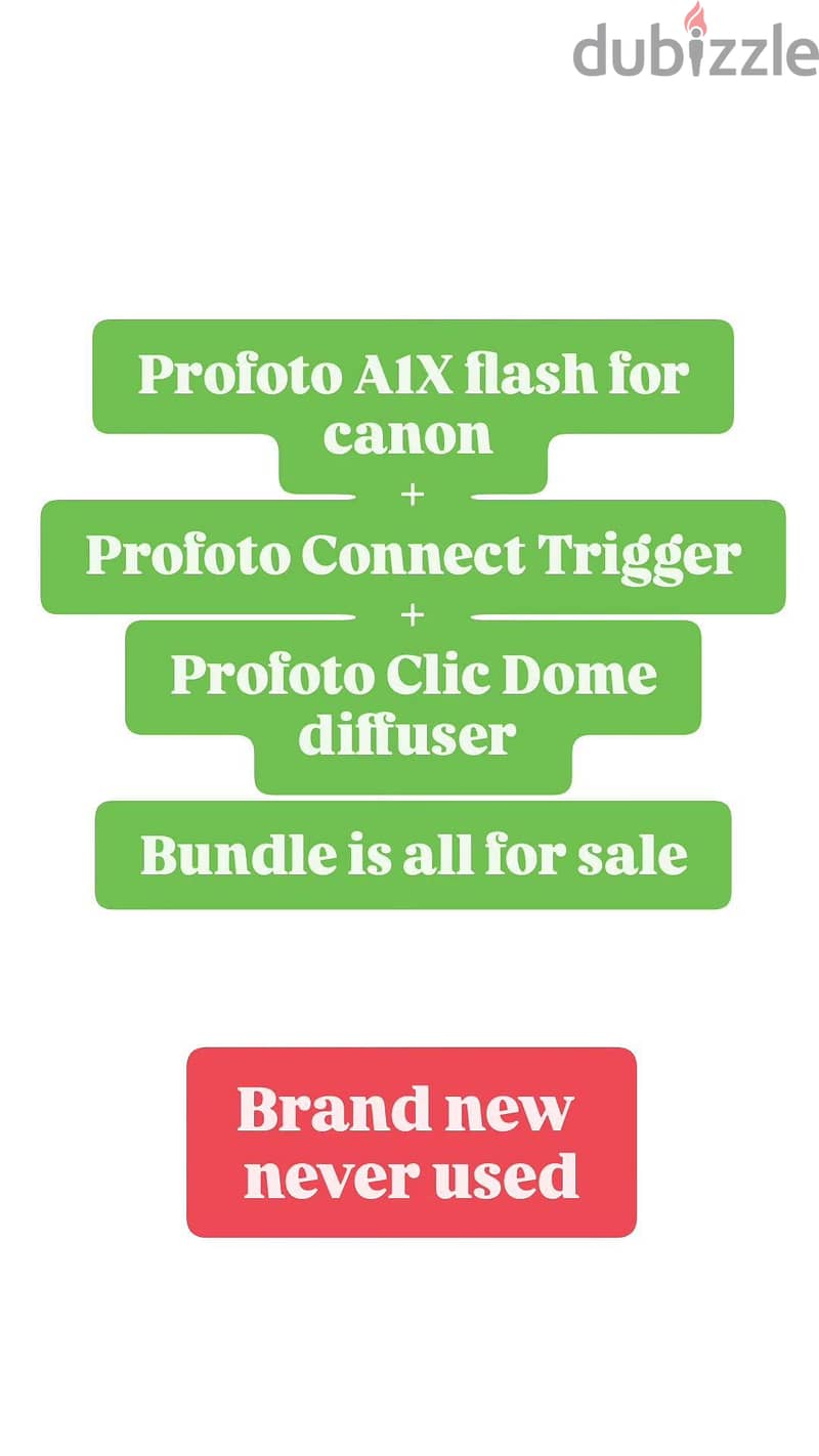 Profoto A1X Flash for canon + trigger + diffuser 3