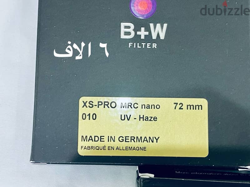 B+W camera filter UV POL ND Filters 10