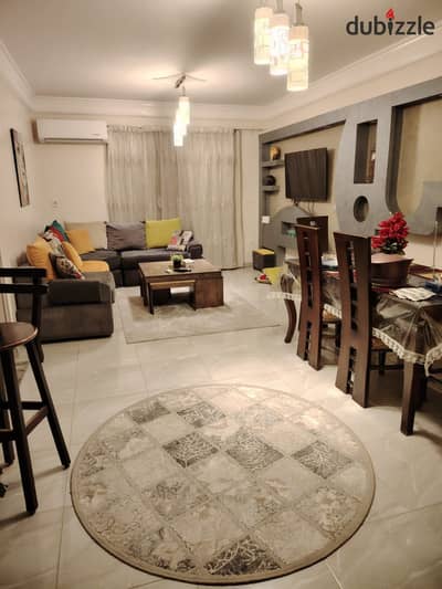 Furnished 119 sq m apartment for rent in Al Rehab, prime location near services