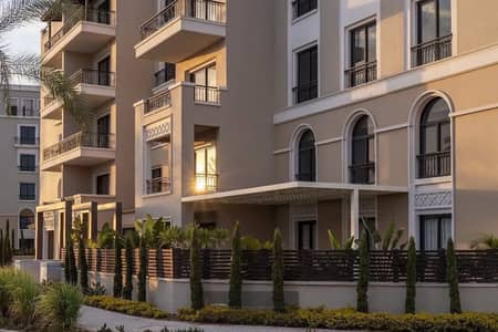 شقة للبيع  أرضي بجاردن في Village West – الشيخ زايد | استلام 2027 بنموذج مميز وواجهة بحري صريح،