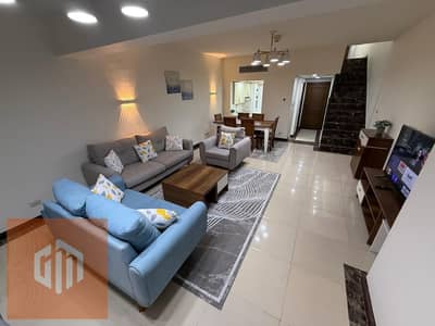---دوبلكس مفروش بالكامل 3 غرف في Porto New Cairo---