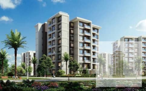 Apartment for sale in Noor City, 98 sqm, with a wide garden view