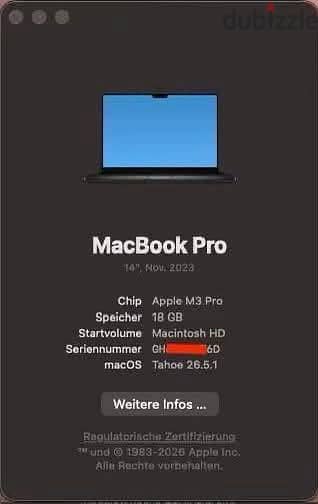 MacBook Pro 14' M3 pro 100% With box 3