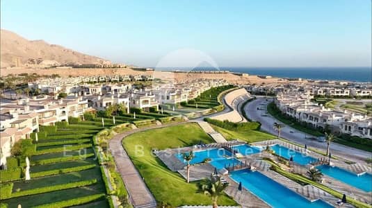 شالية 3 غرف بحديقة فيو بحر وحمام سباحة قسط 8 سنوات  للبيع في لافيستا جاردنز العين السخنة Lavista Sokhna