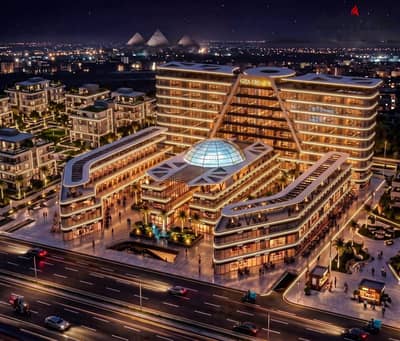 Commercial shop for sale in Hadayek October محل تجاري 40م واجهة مباشرة على الحي الإيطالي  مقدم 5% وتقسيط 12 سنة في حدايق اكتوبر