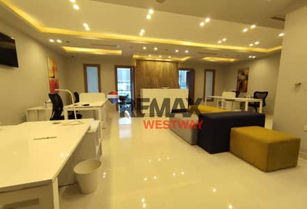 Furnished office for rent on the Axis, Capital Business Park, Sheikh Zayed