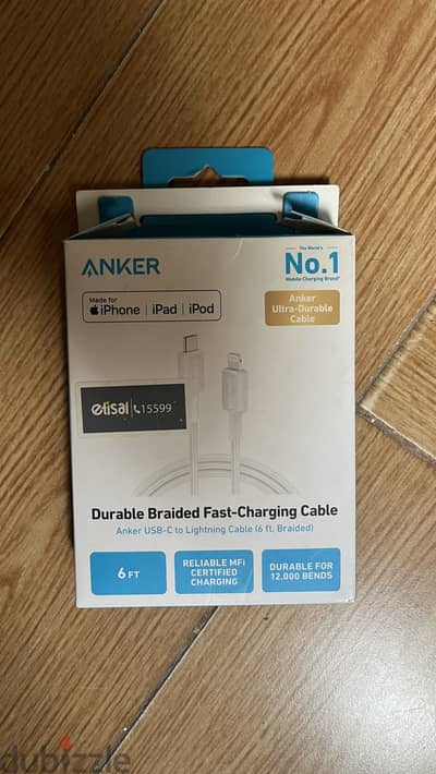 Anker charging cable just opened not used with 18 months warranty