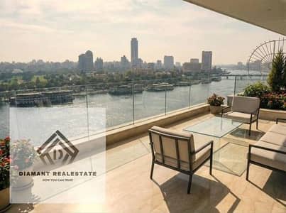 First row on Nile Corniche Hotel Apartment fully furnished and equipped in Intercontinental Hotel for investment lovers Ready for viewing