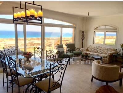 Luxury 3BD Chalet 3rd Row Sea View Moder Furnished for sale in Telal Sokhna