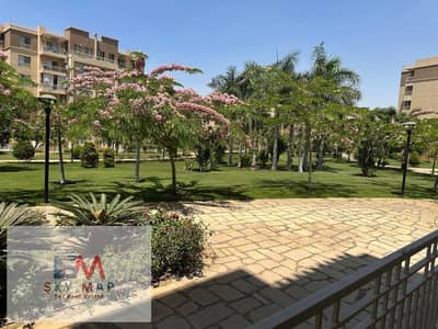 For sale: an apartment of 130sqm + 50sqm private garden, wide garden view, clear marine view, very special location, close to all malls in Madinaty.