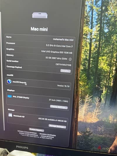 Mac mini (late 2018) i7 32GB 512GB