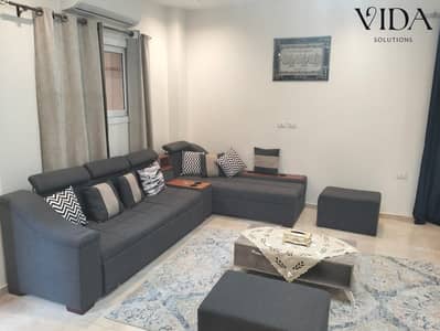 Apartment for rent in Sheikh Zayed - District 16 - Second Neighborhood, furnished - fully air-conditioned, with garden and private entrance