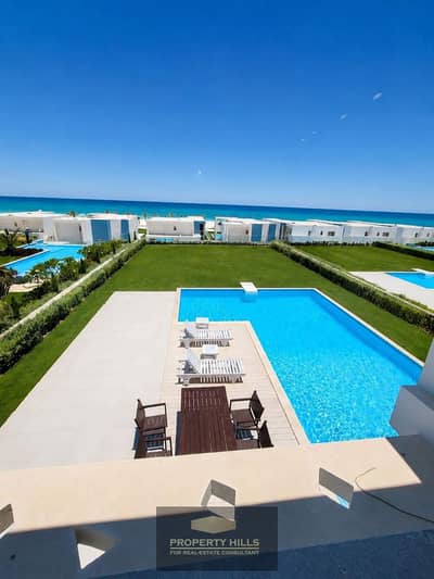 Panoramic Seaview chalet ready to move fully furnished and finished 90 m next to Marassi and Mountain View North Coast