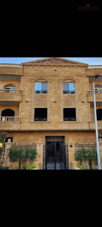 Duplex for sale at a bargain price in the first villas neighborhood 450m semi-finished
