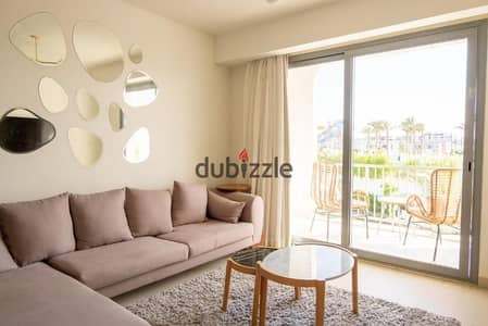 Invest with a special discount for a limited time on the rental return of a fully finished chalet Double view in Ras El Hikma, North Coast, near Dos Azha, Marassi, and Playa for sale