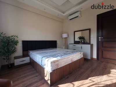 Furnished two-bedroom apartment with modern furniture, area 130 square meters for rent in Hyde Park Compound - New Cairo
