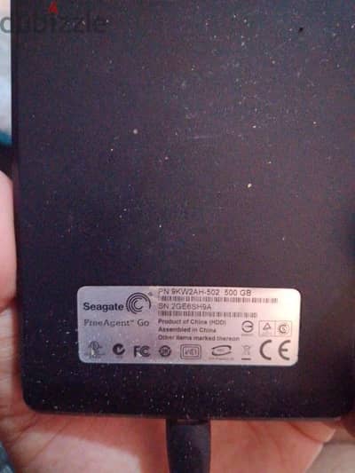 Seagate FreeAgent Go 500GB خارجي 2.5 بوصة USB.