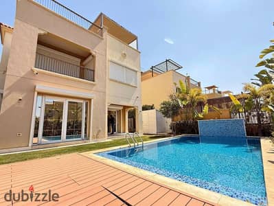 فيلا استاندالون مع private pool علي 10 سنين بدون فوائد في هايد بارك علي دائري الاوسطي في التجمع السادس للبيع بالقرب من الباتيو تاون ولافيستا سيتي وميف