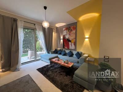 HOTEL STUDIO WITH WIDE GARDEN 90M FOR RENT | ELEGANT & ULTRA MODERN FURNITURE | VERY PRIME LOCATION | VILLAGE GATE NEW CAIRO