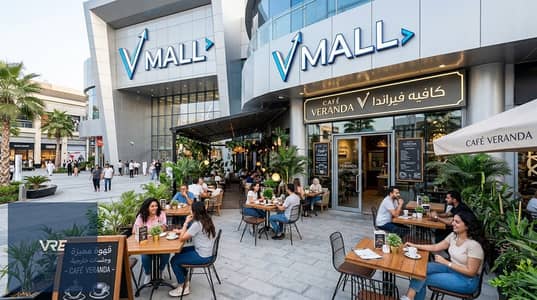 A very distinctive café on the plaza, directly facing Wadi Degla Club.