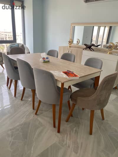 Furnished apartment for rent, first residence, in Eastown, Sodic, super lux finishing, 157 m