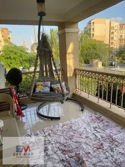 للبيع شقة 107م فيو جاردن وشارع في سنتر مدينتي في اجمل المراحل الاولى مرحلة B3