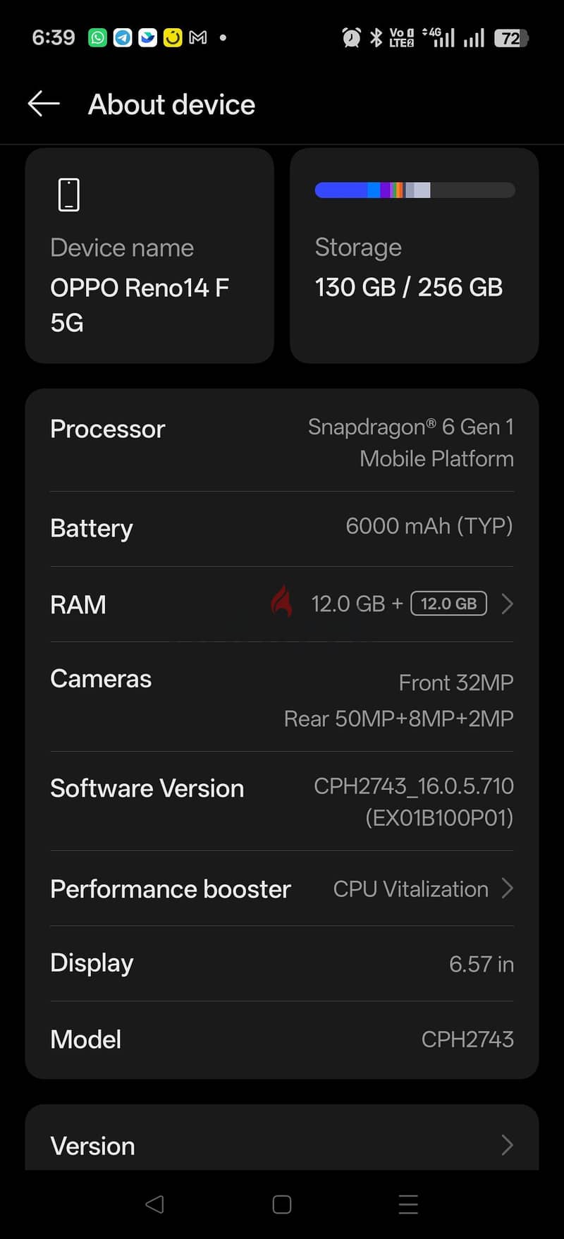 OPPO Reno 14F 12/256 4