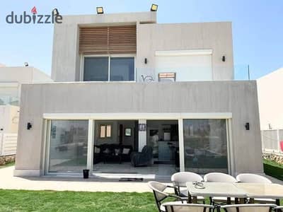 Standalone villa for sale first row directly on Ras El Hekma Bay Wadi Yemm Emirati cities the strongest project on the North Coast near Hacienda