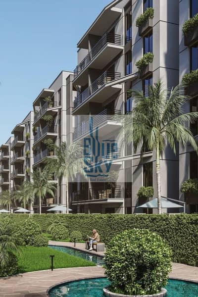 An exceptional apartment for sale in the heart of the Fifth Settlement—Isola Quattro Compound. It features two bedrooms with a distinctive layout and