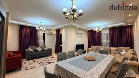 Furnished apartment in B2 Madinaty 175m | 3 rooms | 3 bathrooms | wide garden
