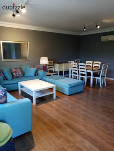 Apartment for sale in Al-Rehab, ground floor with a garden of 118 m² and a private garden of 85 m², special finishes at a special price
