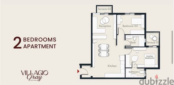 2Beds Apartment - By Modon - Villagio Gray Waslt Dahshour