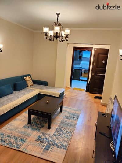 Furnished apartment for rent in Madinaty in B1, ground floor with private garden