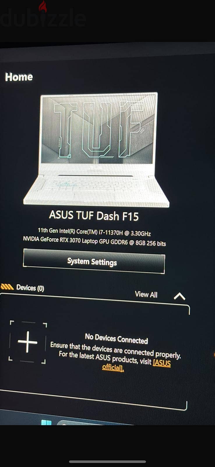 ASUS TUF DASH 15 (3070) 2