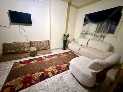 Furnished apartment for rent in Al-Ghasham near Koshary Abu Samra