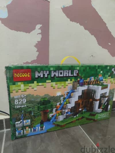 لعبة تركيب MY WORLD كاملة اكتر من ٧٠٠ قطعة